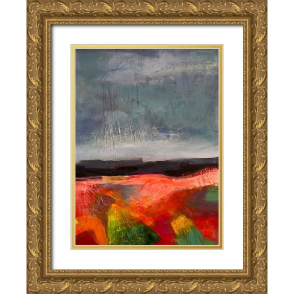 Eaton, Winnie 11x14 Gold Ornate Wood Framed with Double Matting Museum Art Print Titled - Landscape I