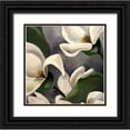 thumbnail image 1 of Eaton, Winnie 12x12 Black Ornate Wood Framed with Double Matting Museum Art Print Titled - Magnolia I, 1 of 4