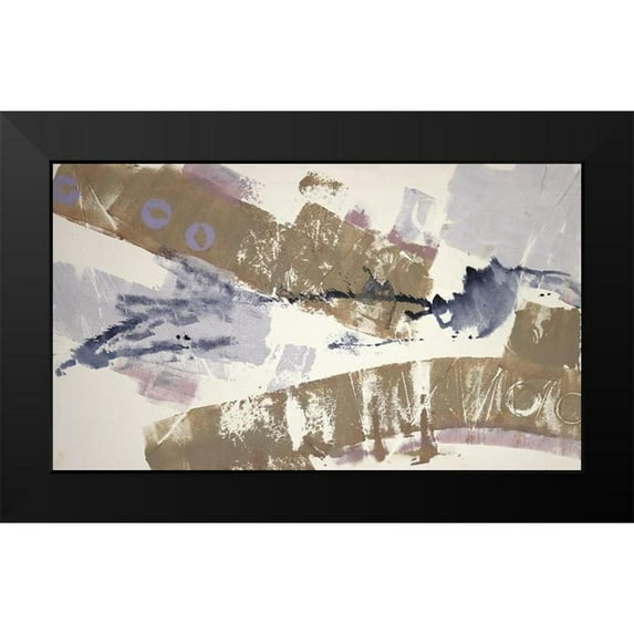 Eaton, Winnie 18x12 Black Modern Framed Museum Art Print Titled - Abstract Blue I
