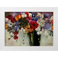 thumbnail image 1 of Eaton, Winnie 18x14 White Modern Wood Framed Museum Art Print Titled - Wild Colorful Flowers, 1 of 4