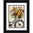 thumbnail image 1 of Eaton, Winnie 23x32 Black Ornate Wood Framed with Double Matting Museum Art Print Titled - Flower Bicycle, 1 of 4