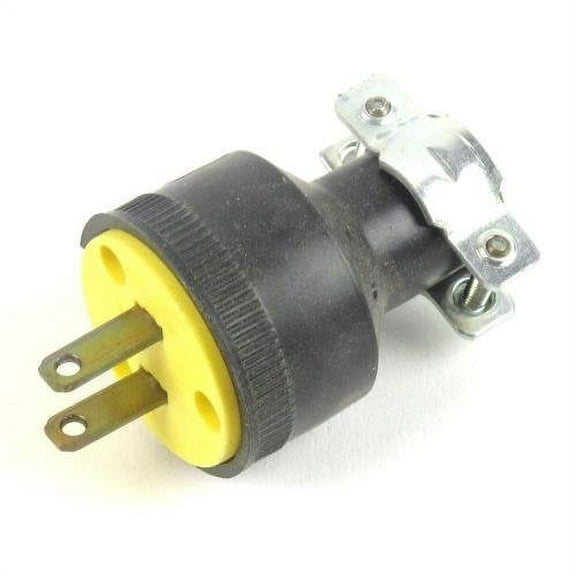 Eaton Wiring Devices 1723-BOX Electrical Plug, 2 -Pole, 15 A, 125 V, NEMA: NEMA 1-15, Black