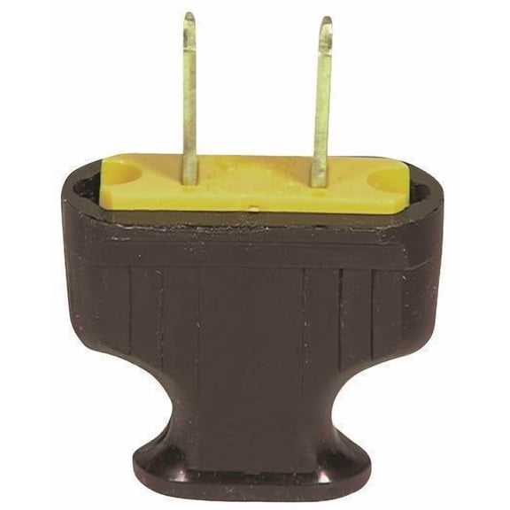 Eaton Wiring Devices 1912B-BOX Electrical Plug, 2 -Pole, 15 A, 125 V, NEMA: NEMA 1-15, Brown