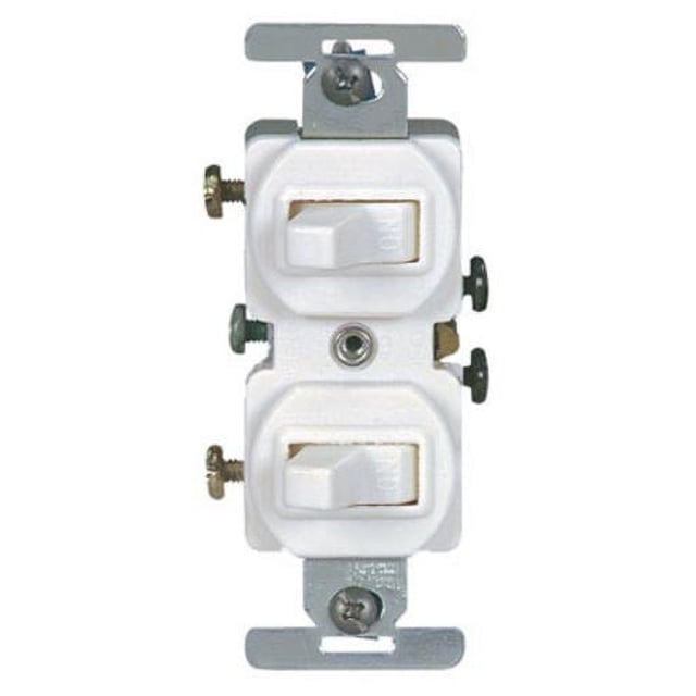 Eaton Wiring Devices 271W-BOX Combination Toggle Switch 120/277 V Strap ...