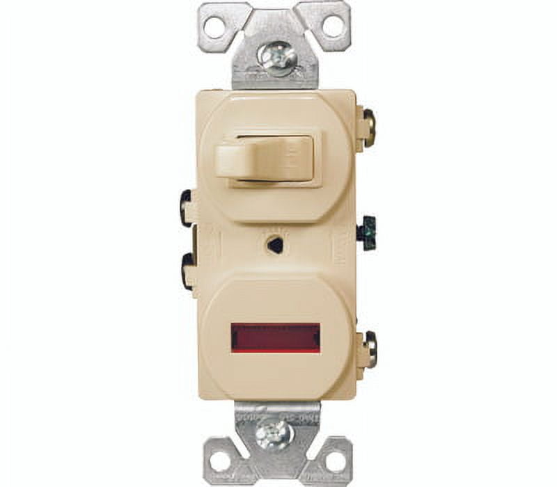 Eaton Wiring Devices 277VBOX Combination Toggle Switch With Pilot