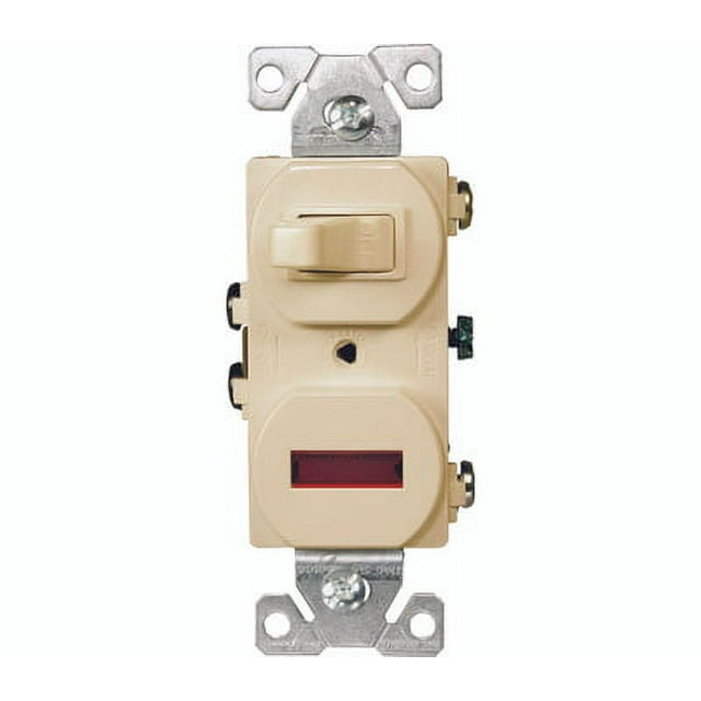 Eaton Wiring Devices 277VBOX Combination Toggle Switch With Pilot
