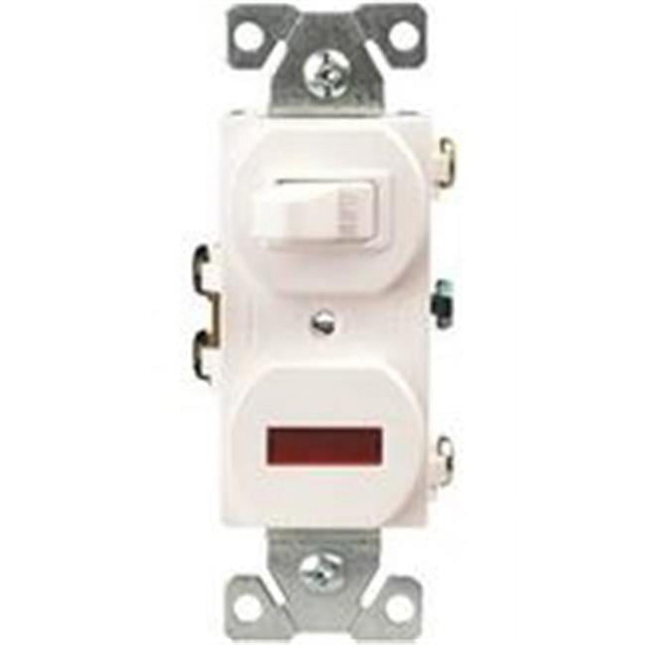 Eaton Wiring Devices 277WBOX Combination Toggle Switch 120 V Strap