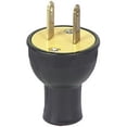 thumbnail image 1 of Eaton Wiring Devices 3123BK-BOX Round Electrical Plug, 125 V, 15 A, Thermoplastic 25 Pack, 1 of 3