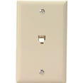 thumbnail image 1 of Cooper Wiring Devices 3532-4V Ivory Four Wire Telephone Jack Wall Plate, 1 of 1