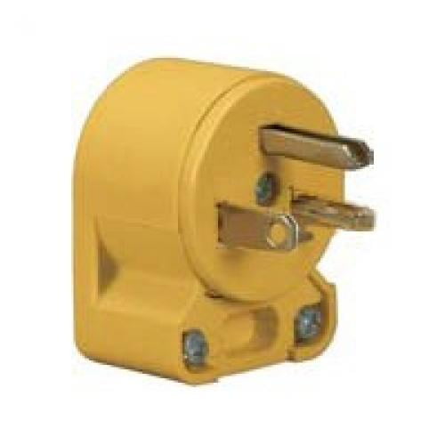 Eaton Wiring Devices 4509AN-BOX Angled Straight Body Electrical Plug 250 V 20 A Thermoplastic/Vinyl