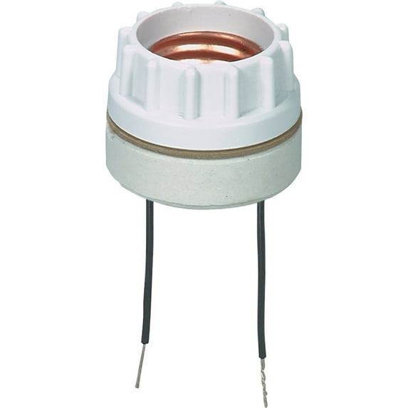 Eaton Wiring Devices 609-BOX Lamp Holder, 250 VAC, 660 W, Porcelain Housing Material, White