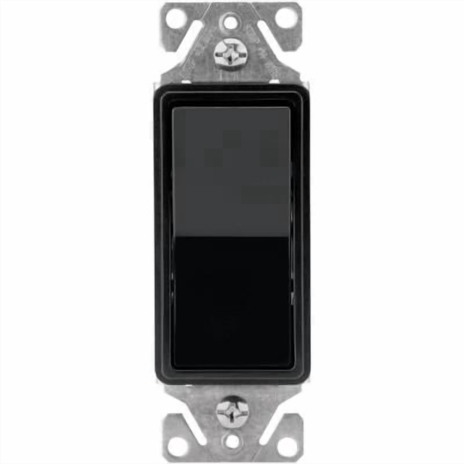 Single Rocker Light Switch Copper Cooper 7501BK Black Single Pole Decorator Rocker Light Switch - Walmart.com