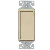 Eaton Wiring Devices 7500 Series 7501V Rocker Switch 120/277 V Strap Mounting Thermoplastic Ivory