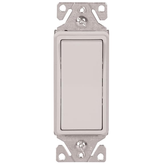 Eaton Wiring Devices 7500 Series 7513W-BOX Rocker Switch, 120/277 V, Strap Mounting, Thermoplastic,
