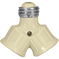 Eaton Wiring Devices BP700V Lampholder Adapter, 250 V, 660 W, Medium Base, Ivory
