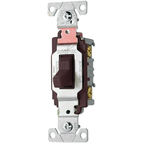 Eaton Wiring Devices CS220B Switch 120/277 V Wall Mounting Nylon Brown