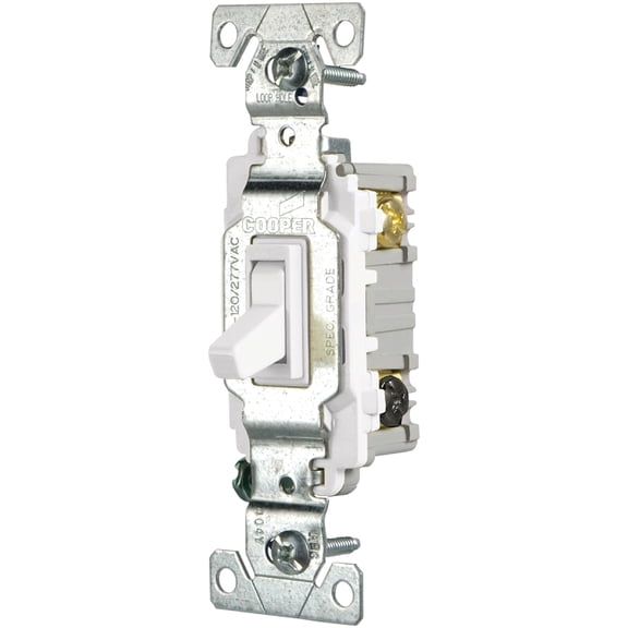 Eaton Wiring Devices CSB315STW-SP Toggle Switch 120/277 V Wall Mounting Nylon White
