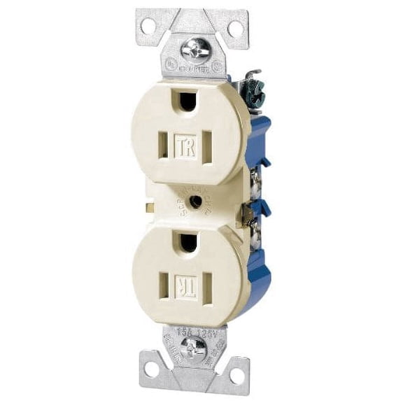 Cooper TR270LA Light Almond Tamper Resistant Duplex Receptacle Outlet 15A 125V