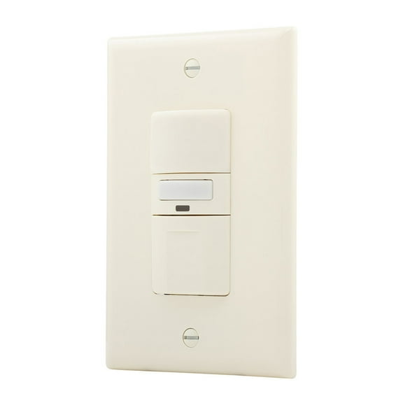 Eaton Wiring Devices VS310U-A-K Vacancy Sensor Dual switch with NightLight, Almond