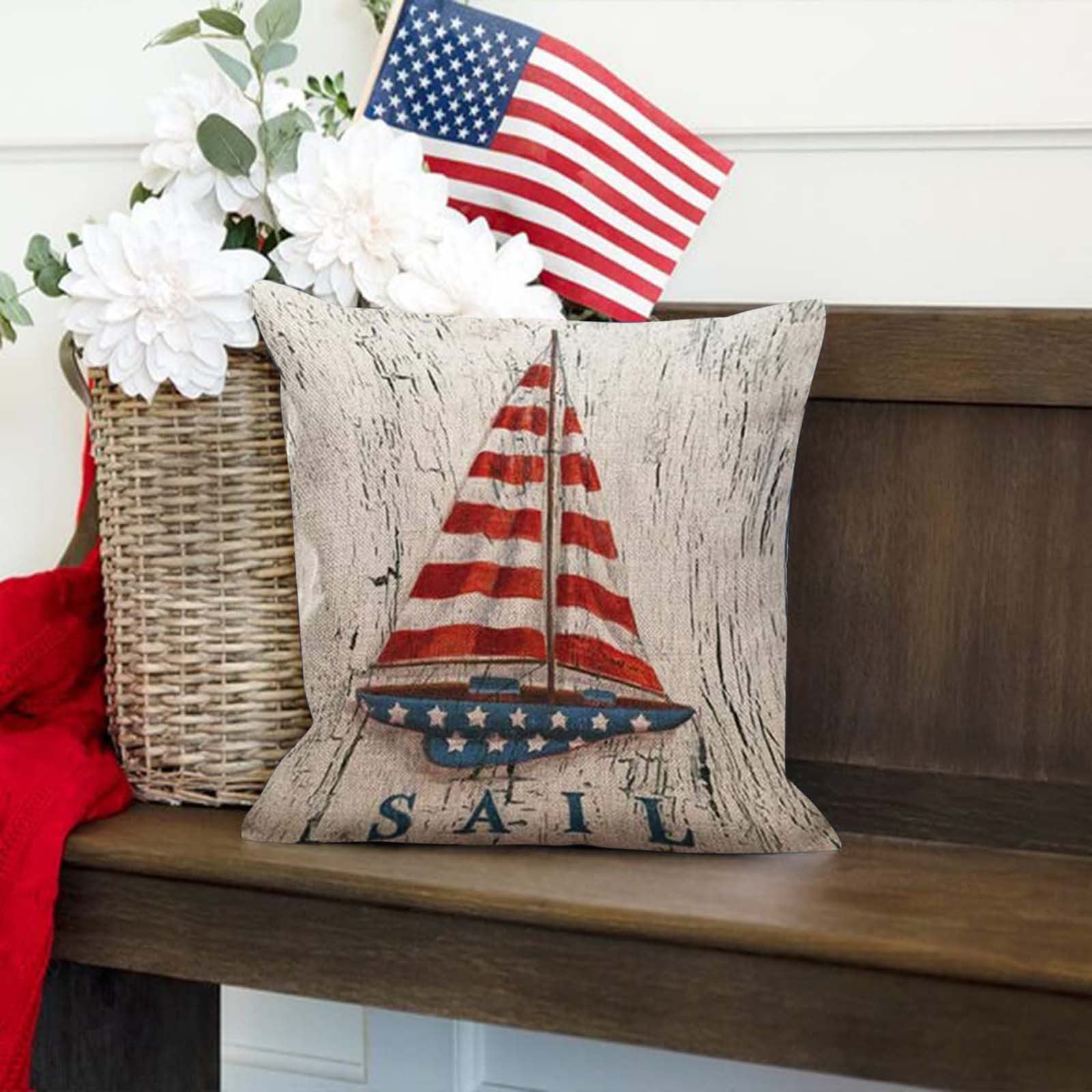 Eattic Big Sales Pillow Case Protector Independence Day Pillowcase