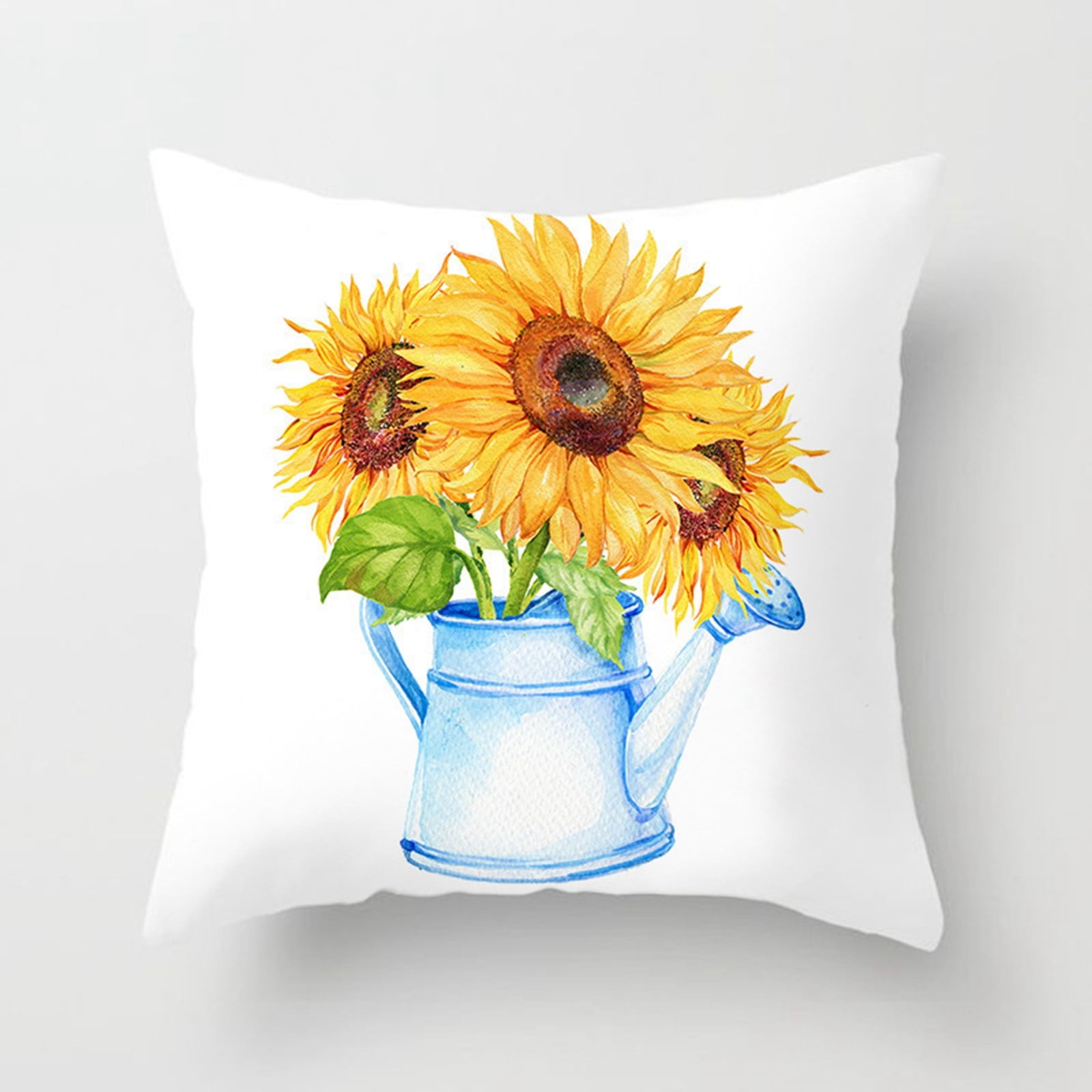 Eattic Clearance Home Textiles Sunflower Farmhouse Pillow Covers 18X18