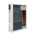 thumbnail image 1 of Eau Claire, Wisconsin, Good People Drink Good Beer, Sentiment (19x27 inches, Premium 500 Piece Jigsaw Puzzle for Adults and Family, Made in USA), 1 of 4