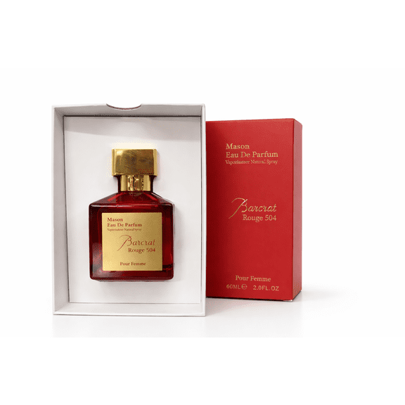 Eau De Parfum Spray -Inspred by Famous Scent Amber Woody Scent- Luxury Red Bottle, Gift Ready - 60ml / 2.0 Fl Oz
