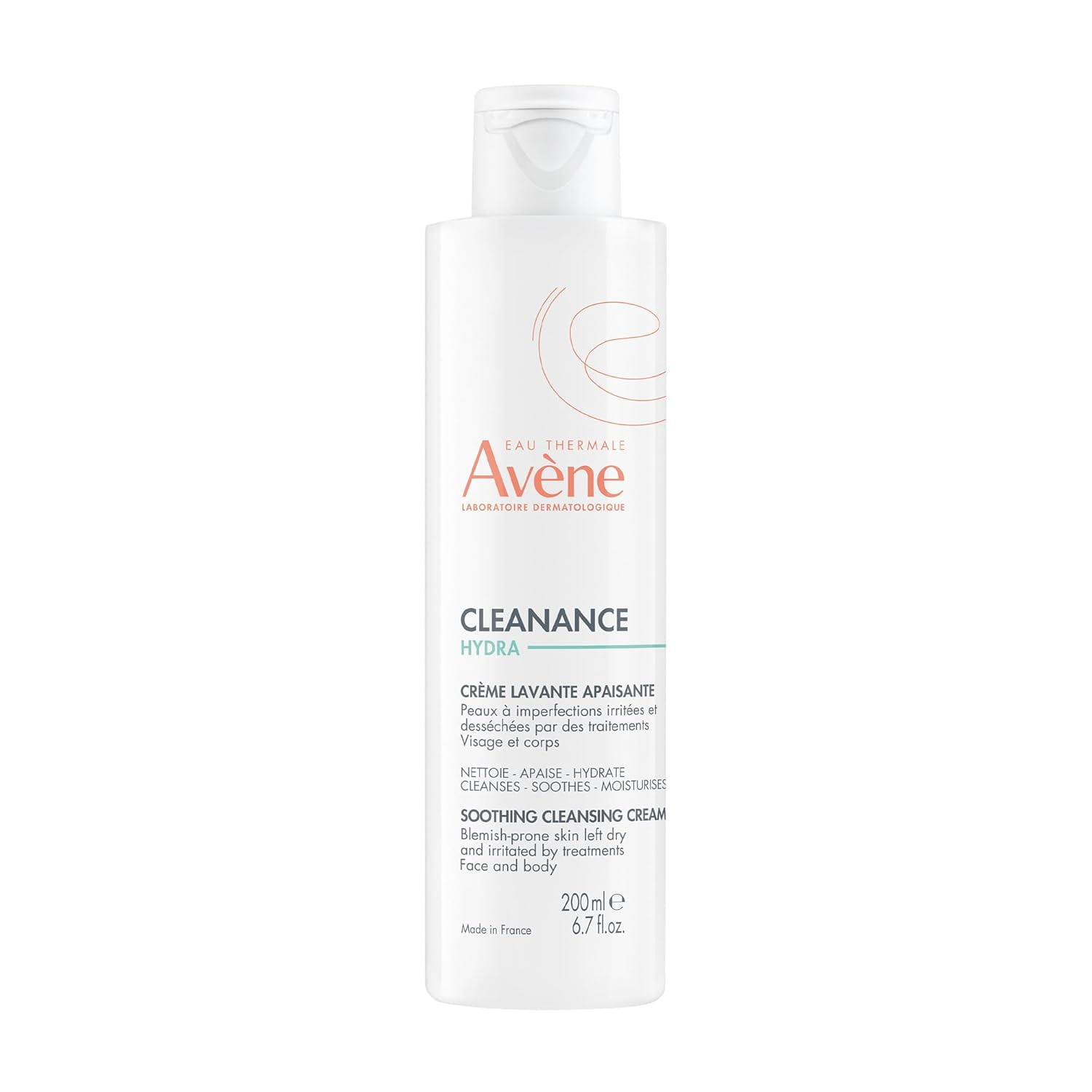 Avene Cleanance HYDRA Soothing Cleansing Cream, Removes Impurities