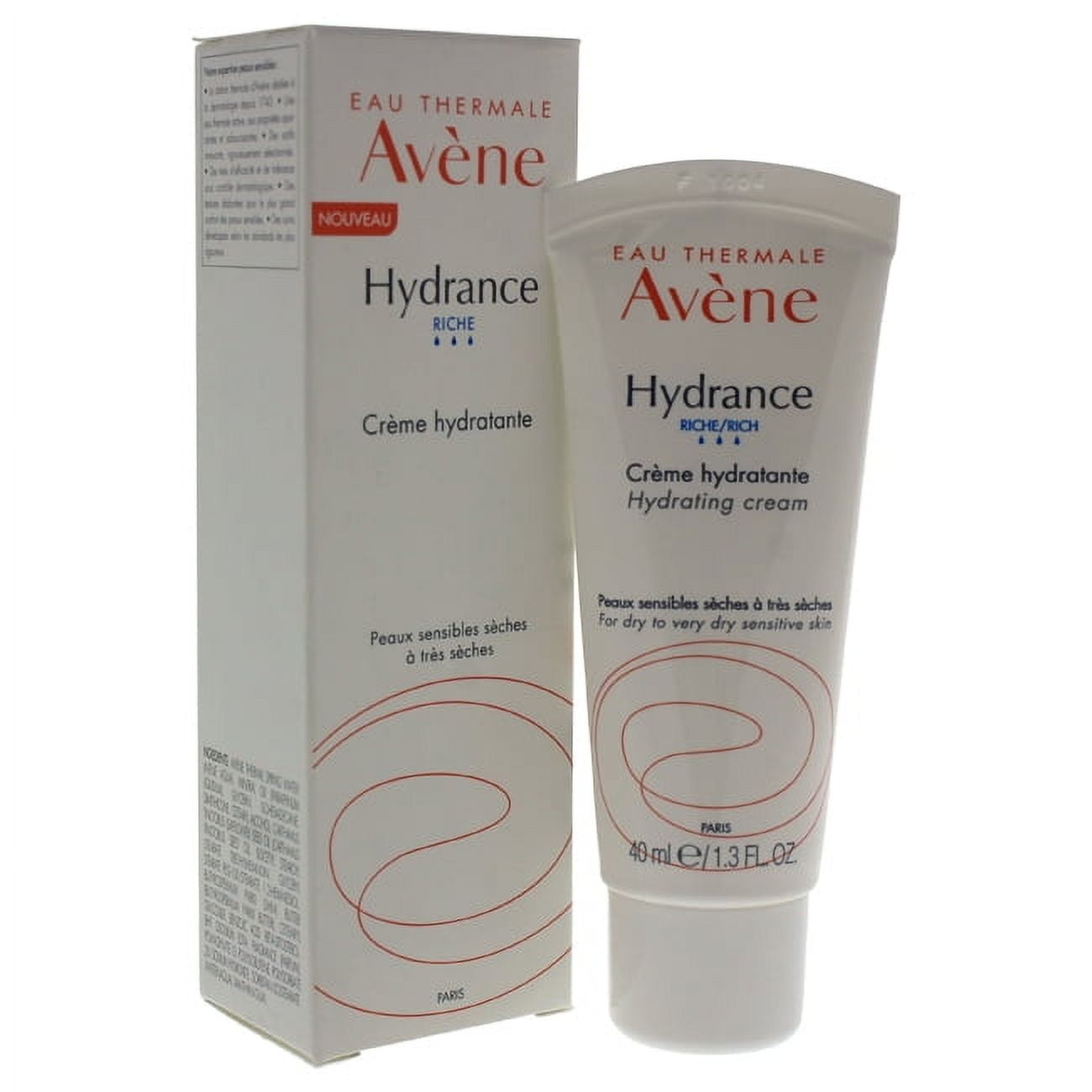 AVENE Eau Thermale Avne Hydrance RICH Hydrating Cream, Daily Face Moisturizer, Non-Comedogenic, 1.3 Fl Oz