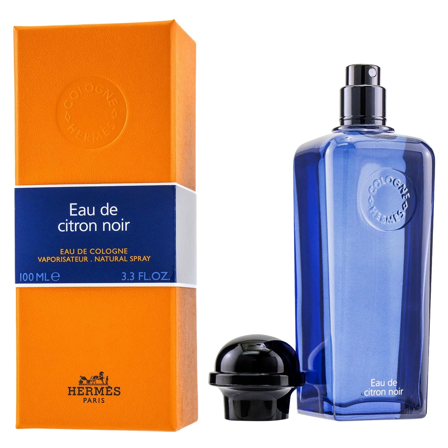 Eau De Citron Noir Eau De Cologne Refillable Spray By Hermes - 1.6 oz Eau De Citron Noir Eau De Cologne Refillable Spray By Hermes - 1.6 oz