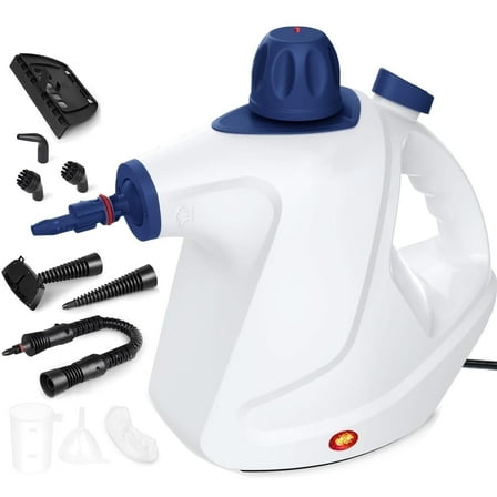 Handheld Steam Cleaner,Steamer for Cleaning,10 in 1 Handheld Steamer for Cleaning, Upholstery Steamer Cleaner,Car Steamer, Steam Cleaner for Surface Cleaning Home,Sofa,Bathroom,Car Seat, Office,White