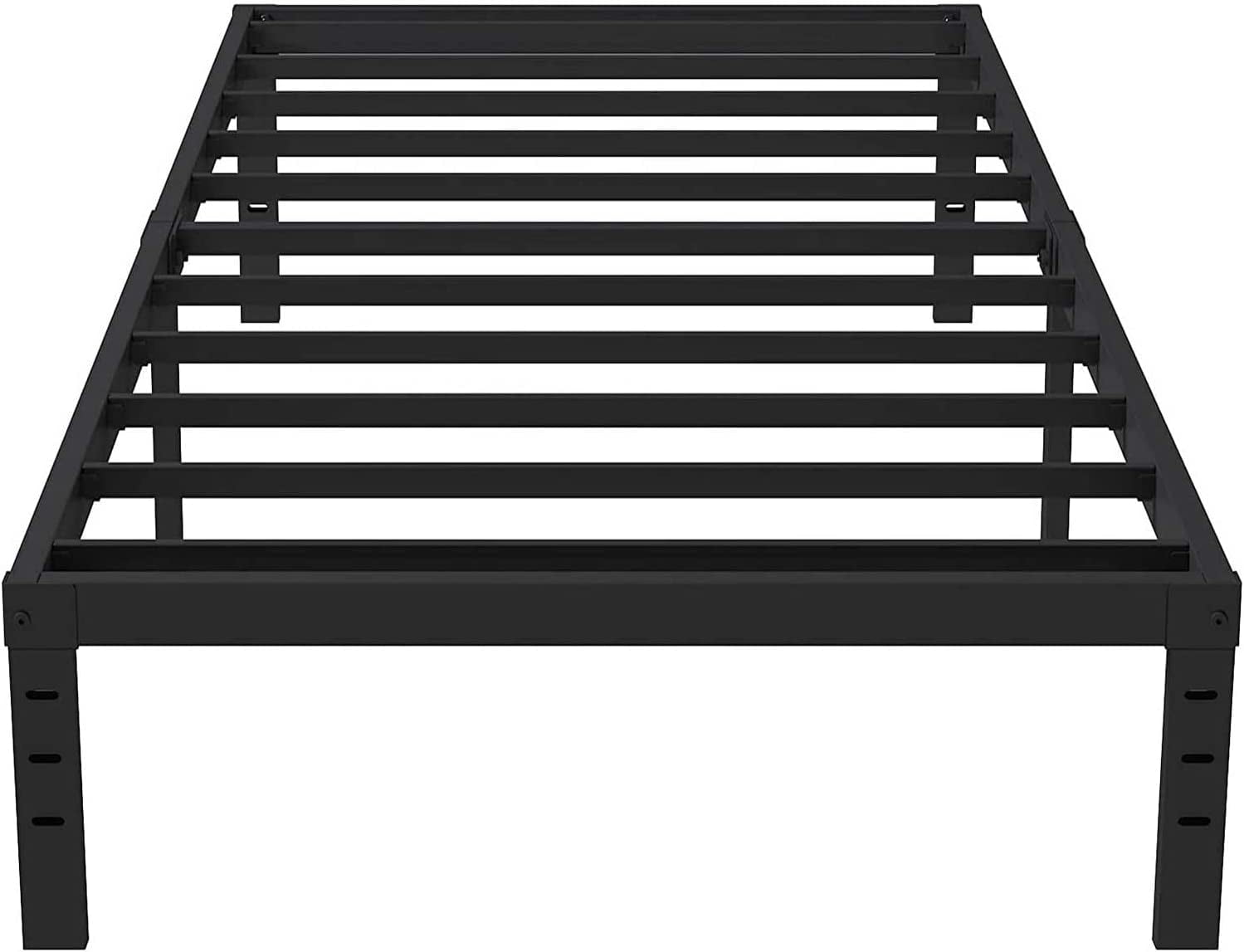Eavesince 14'' Twin Size Heavy Duty Metal Bed Frame, Simple Assembly