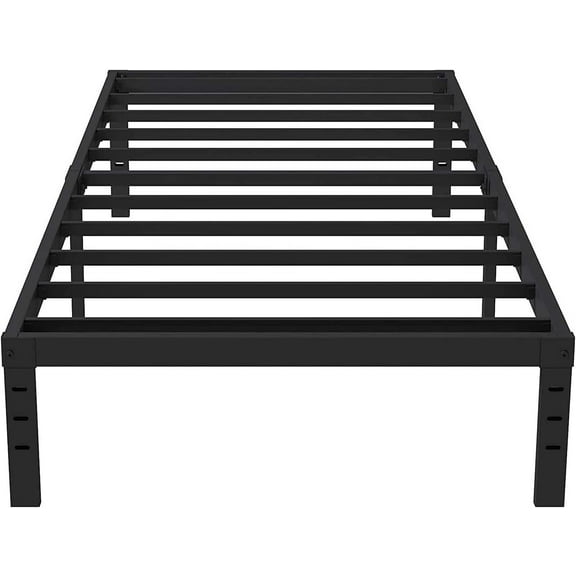 Eavesince 14 inches Twin Size Metal Bed Frames,No Box Spring Needed,Twin Platform Metal Bed Frame for Adult