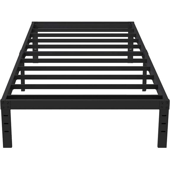 Eavesince 14 inches Twin XL Size Metal Bed Frames,No Box Spring Needed Twin XL Platform Metal Bed Frame for Adult