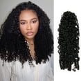 thumbnail image 1 of Eayon Water Curly 100% Crochet Human Hair Extensions 18 inch 150 Strands 180g Burmese Curly Pre-Separated Feather Line Human Crochet Hair Natural Color, 1 of 13