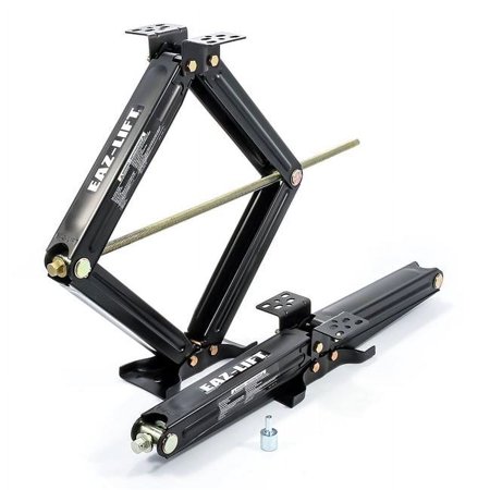 Camco Eaz-Lift Camper/RV 30-Inch Adjustable Scissor Jacks | Features a 5,000lb Load Capacity & Durable Powder-Coated Steel Design | 2-Pack (48840)