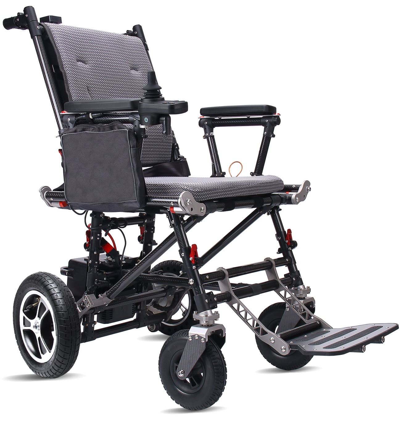 Eazingo Lightweight Carbon Fiber Folding Electric Power Wheelchair 