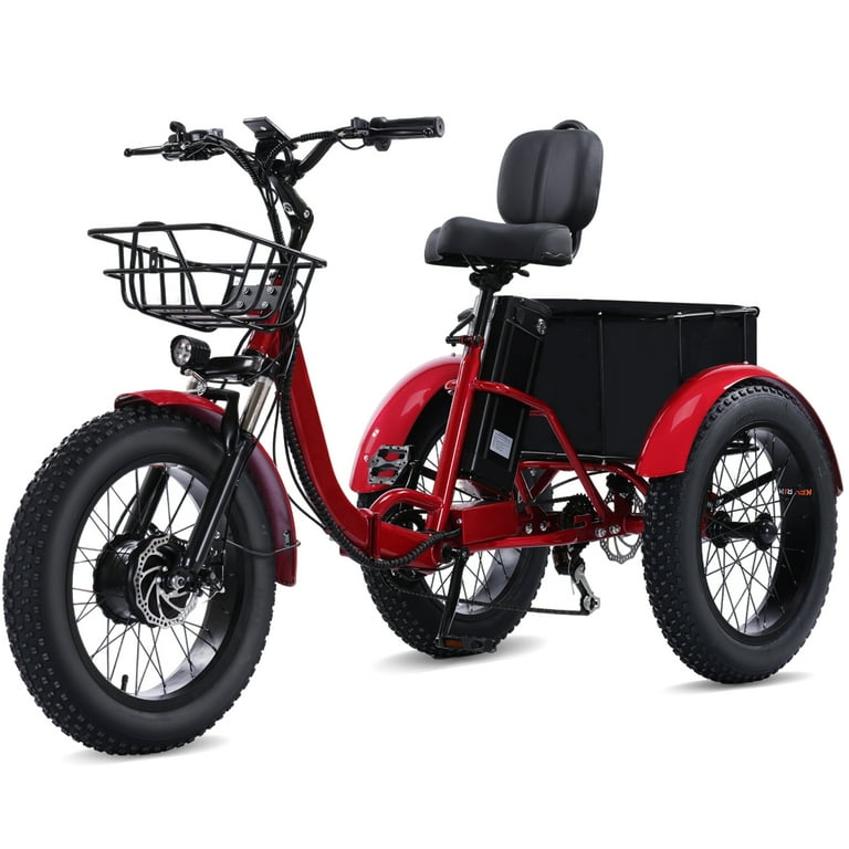YEBEI Electric Tricycle for Adults Folding E-Trike Motorized