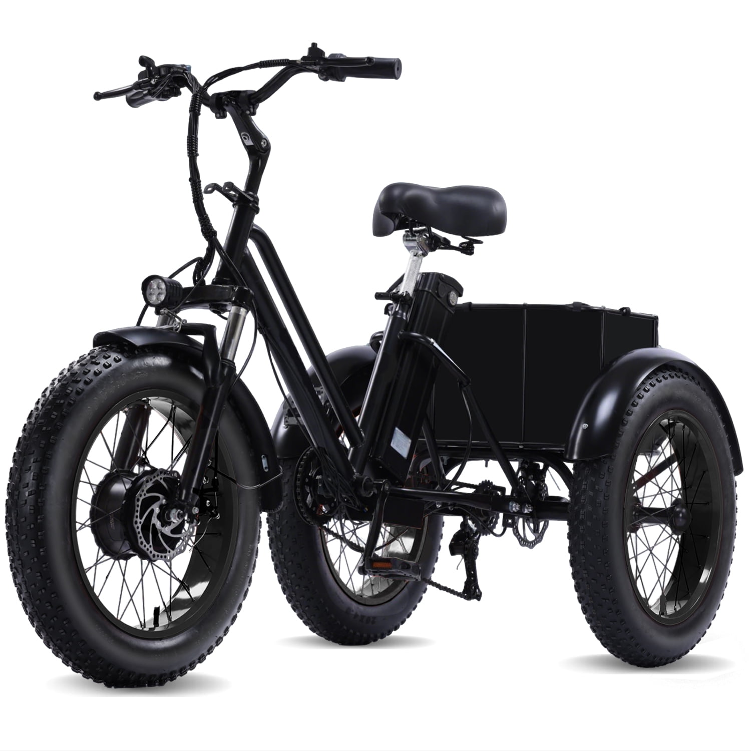 YEBEI Electric Tricycle for Adults E-Trike Motorized Tricycle Electric