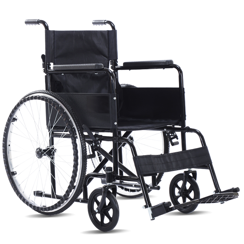 Eazingo Portable Folding Transport Wheelchair Weight 24Lbs Support