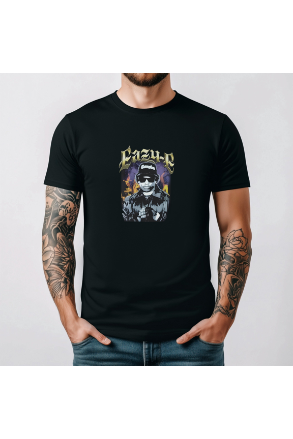 Eazy E License Print Graphic T-shirt Hip Hop Rap Music Apparel,for unisex up to 5XL