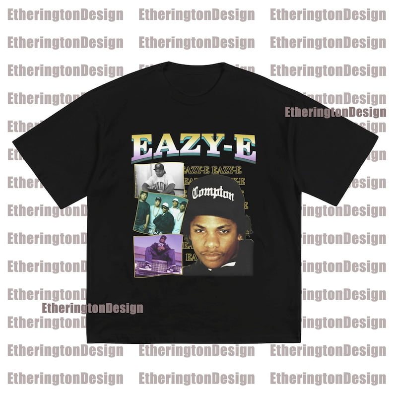 Eazy-E T-Shirt - Eazy-E Homage Graphic Tee - Eazy-E Fan Made Merch ...