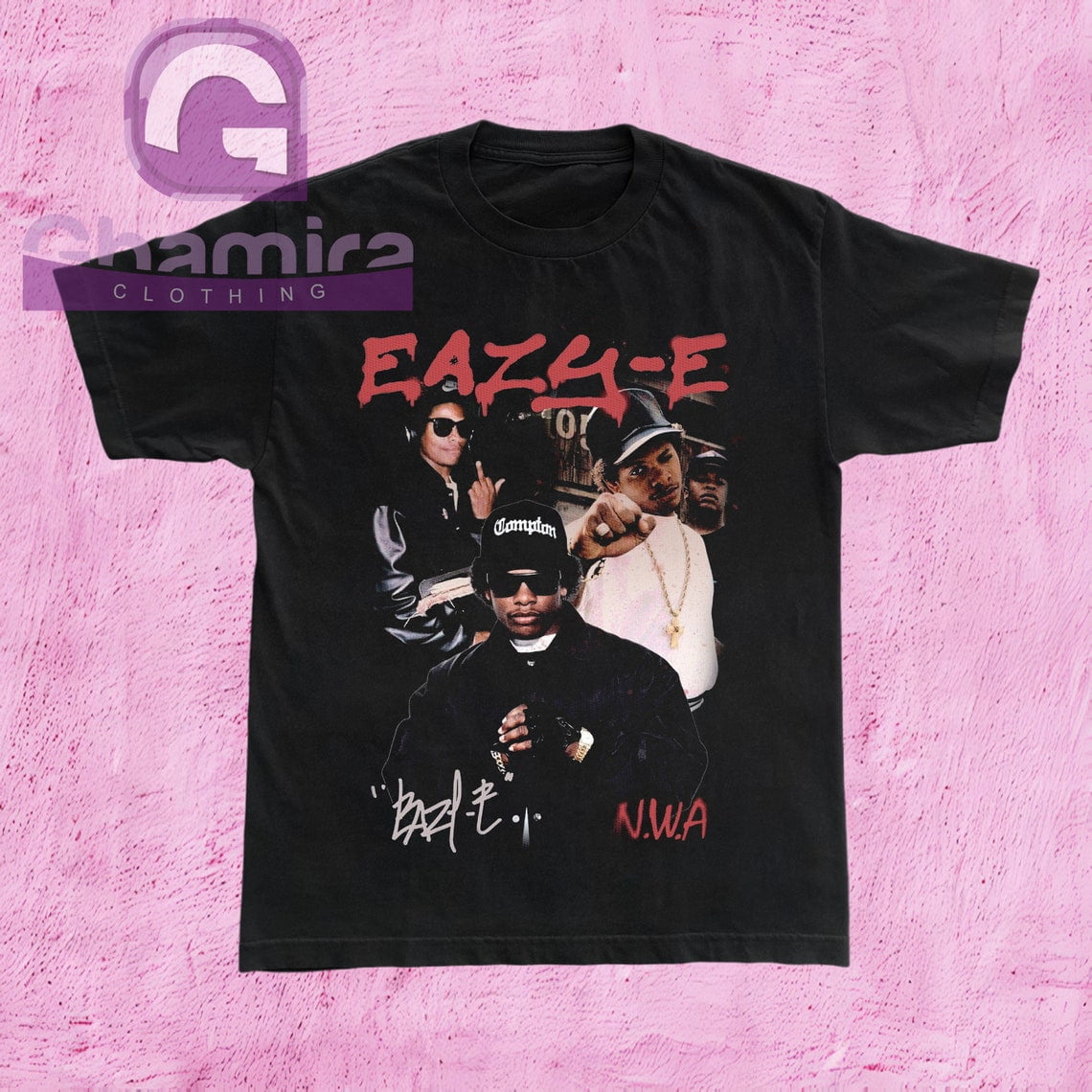 Eazy - E T Shirt, Eazy E NWA Tour Fan Shirt, 90s Retro Vintage Rap Hip ...