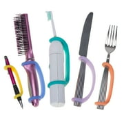 EazyHold Youth to Adult Universal Cuff (5 Pack) Eating Aids for weak grip, Adaptive Utensil Holders