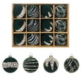 thumbnail image 1 of EazyTech 12 Pack Flocking Velvet Christmas Ornament Balls Set Classic Hanging Tree Decorations for Holiday, Thanksgiving, Xmas Party & Home Festive Decor, 1 of 6