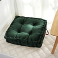 thumbnail image 1 of EazyTech 17in Square Memory Foam Floor Cushion with Handle - Thickened Support for Sitting Meditation Office Gaming, Multi-Purpose Tatami Sofa Pillow, Portable & Durable Home Decor Gift Green, 1 of 7