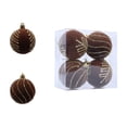 thumbnail image 1 of EazyTech 2.4" Velvet Christmas Balls Ornament Set of 4, Glitter Hanging Balls for Tree Decor, Holiday Party Wedding Home Decoration, 1 of 6