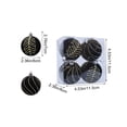 thumbnail image 1 of EazyTech 2.4" Velvet Christmas Balls Ornament Set of 4, Glitter Hanging Balls for Tree Decor, Holiday Party Wedding Home Decoration, 1 of 6