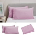 thumbnail image 1 of EazyTech 2 Pack King Pillow Cases with Envelope Closure 20x36 Inches - Soft Brushed Microfiber Pillowcase Shrinkage & Fade Resistant, 4-Inch Hem with Piping, Machine Washable Light Pink, 1 of 6