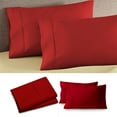 thumbnail image 1 of EazyTech 2-Pack King Size Microfiber Pillow Cases 20x36 Inches, Shrinkage & Fade Resistant Pillowcase with Envelope Closure for Secure Fit & Long-Lasting Comfort Red, 1 of 5